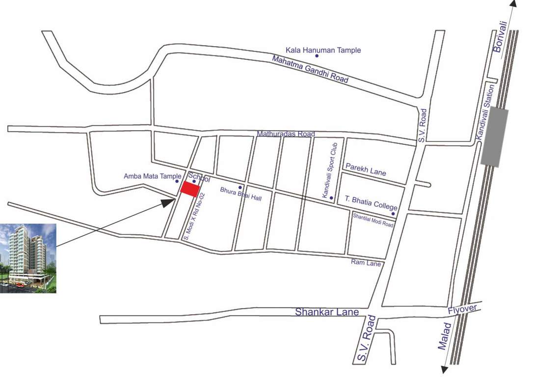  raviraj royal Location Plan