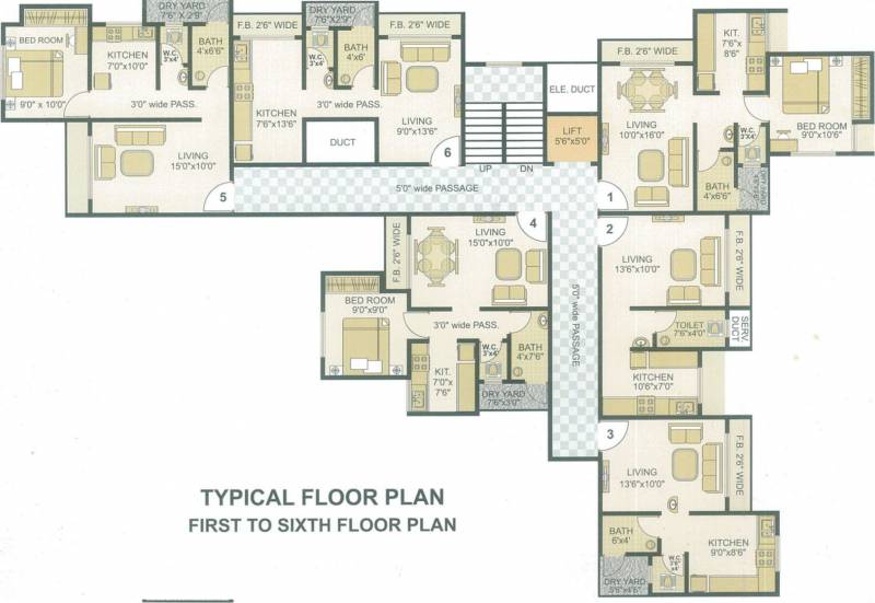 Images for Cluster Plan of Vastu Shree Krupa Apartment