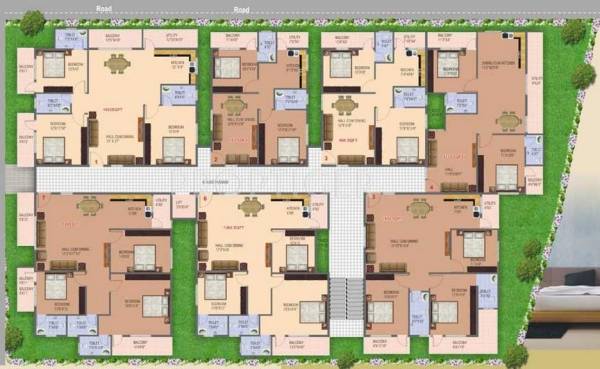 Images for Cluster Plan of Vandana B R Enclave