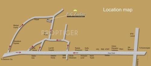 Sree Vandana Infra B R Enclave Location Plan