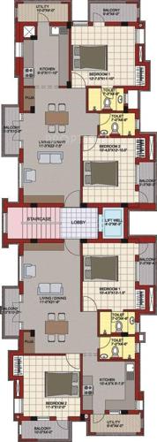 Images for Cluster Plan of SP Homes Saravana Apartments