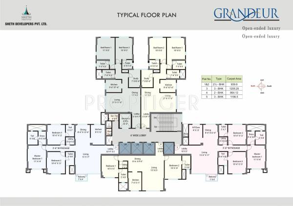  grandeur Tower Grandeur Cluster Plan