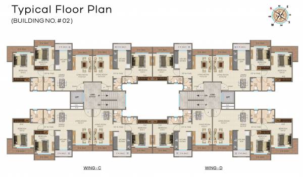  complex Tirupati Complex Bldg 2 C And D Wing Cluster Plan