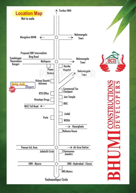 Bhumi Construction Balaji Nagara Location Plan