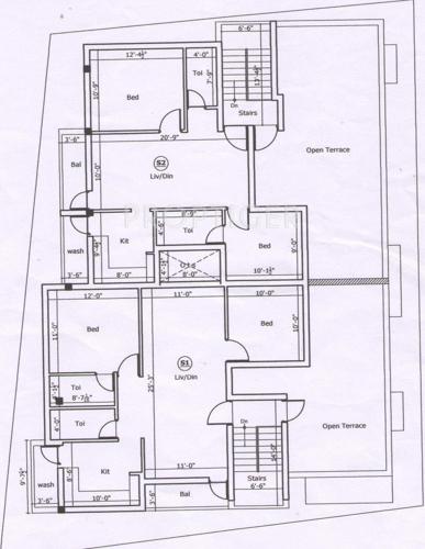 Images for Cluster Plan of Sumeru Sahana Flats