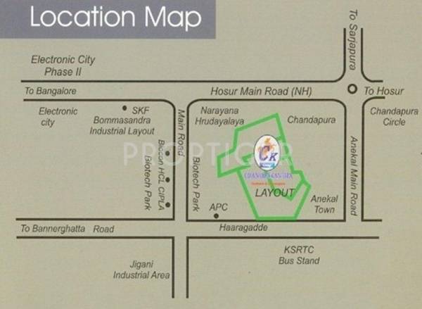 Images for Location Plan of Surabhi Chandrakanta Infinity