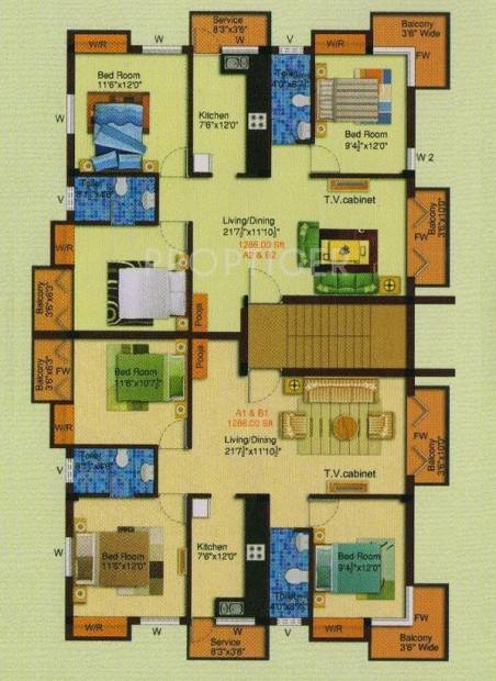 Images for Cluster Plan of JHL Kamadhenu Enclave