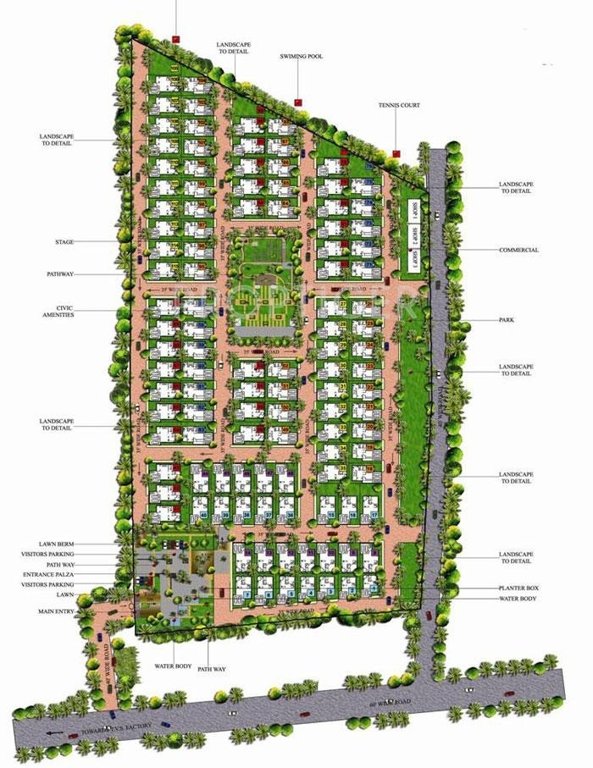 MV Projects Paradise Layout Plan