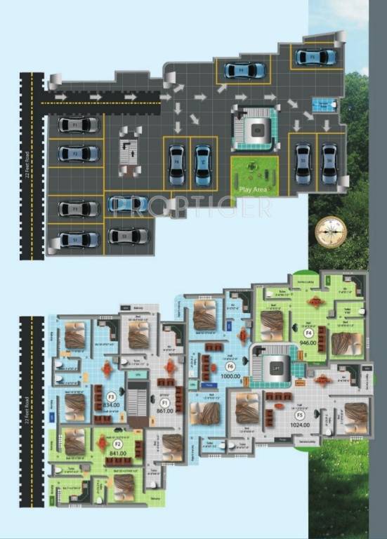 Images for Cluster Plan of Real Agent India Greenville