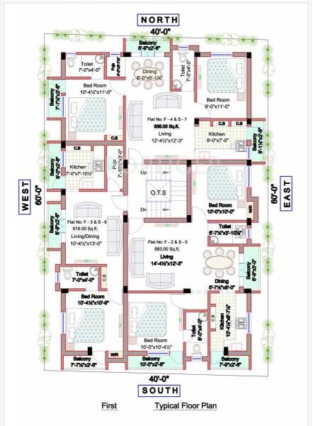  sai-chavadi Single Tower Cluster Plan