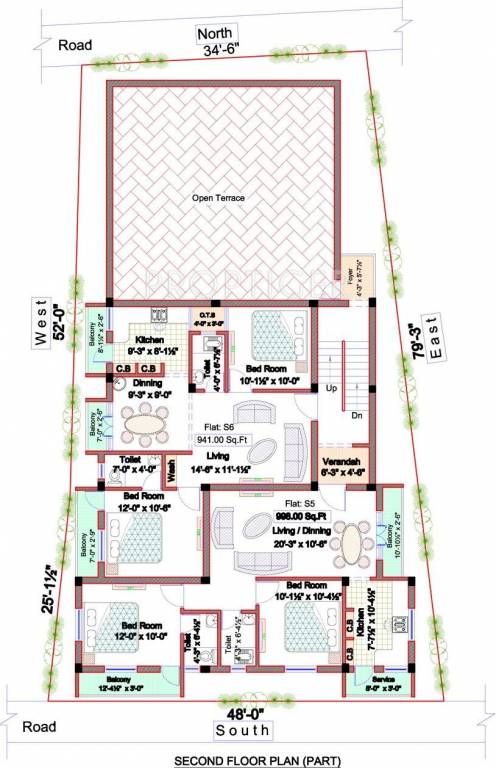  sai chavadi Single Tower Cluster Plan