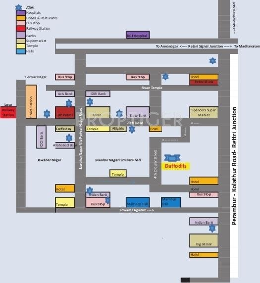 Real Agent India Daffodils Location Plan