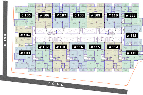 elite b block Tower A Cluster Plan