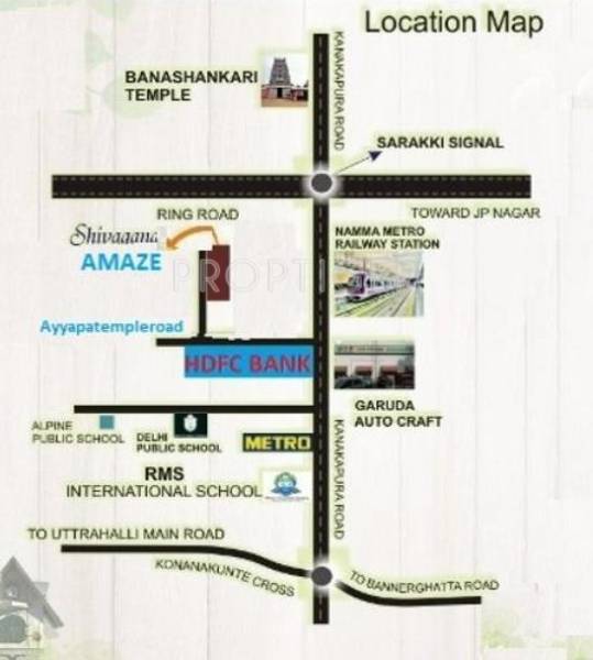 Shivaganga Infra Amaze Location Plan