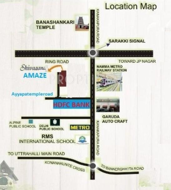 Shivaganga Infra Amaze Location Plan