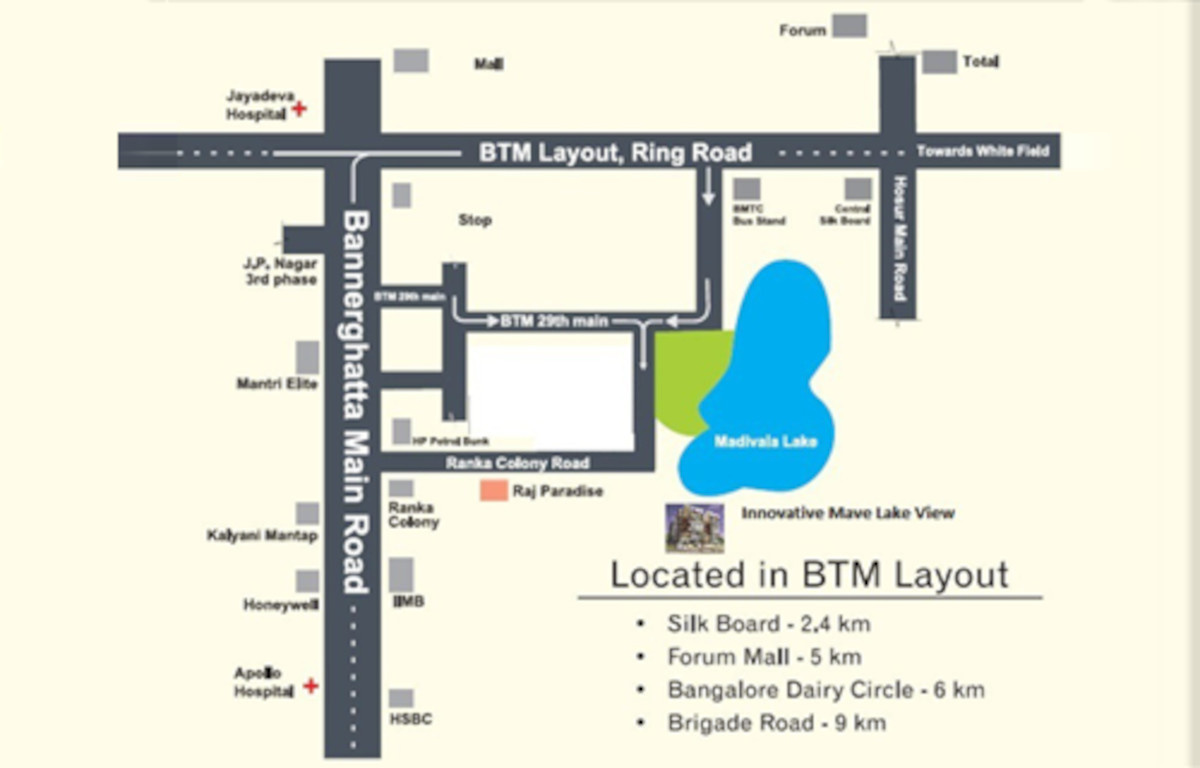  meva lake view residency Location Plan