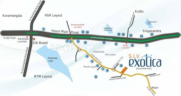 SLV Developers Exotica Location Plan