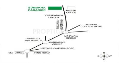 Carp properties Sumukha Paradise Location Plan
