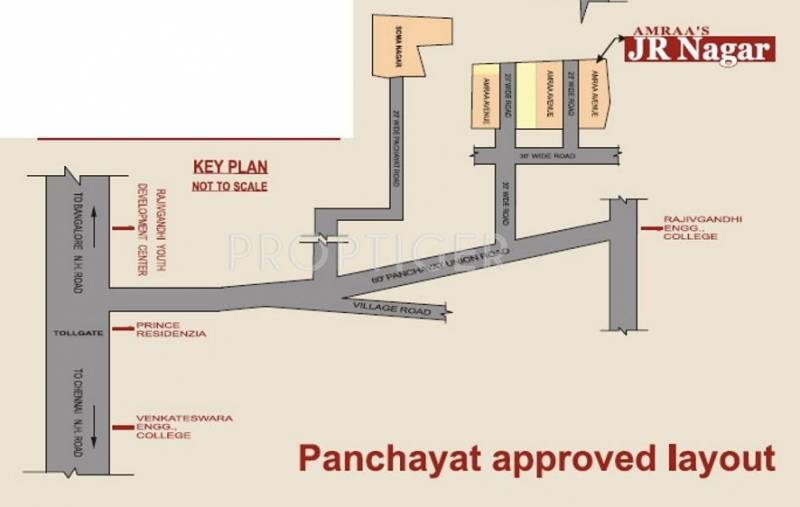 Amraa Properties J R Nagar Location Plan