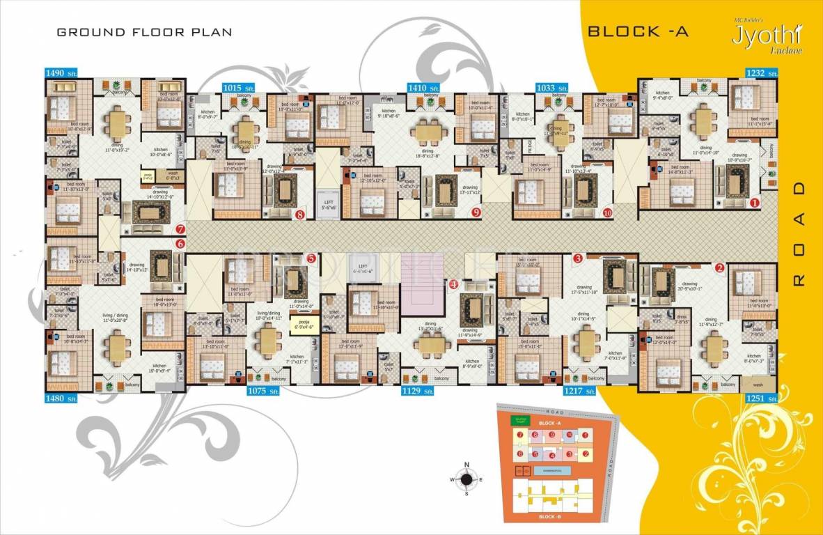 Images for Cluster Plan of MC Builders Jyothi Enclave