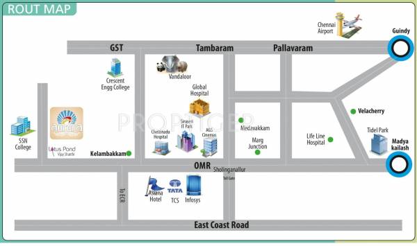 Parjay Promoters Aurora Location Plan
