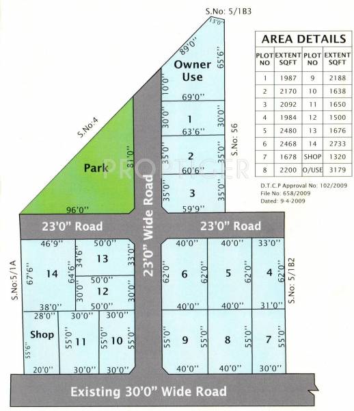 Parjay Promoters Ramakrishna Avenue Layout Plan