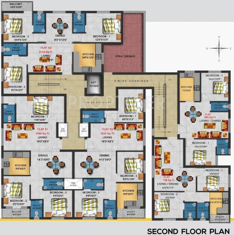 Images for Cluster Plan of Four Square Developer Dublin Square