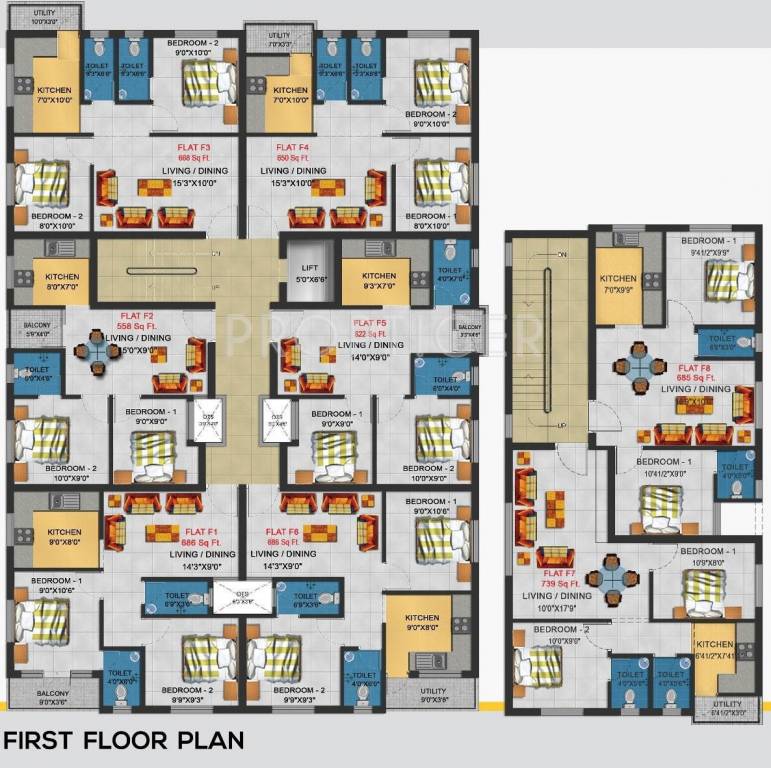 Images for Cluster Plan of Four Square Developer Dublin Square