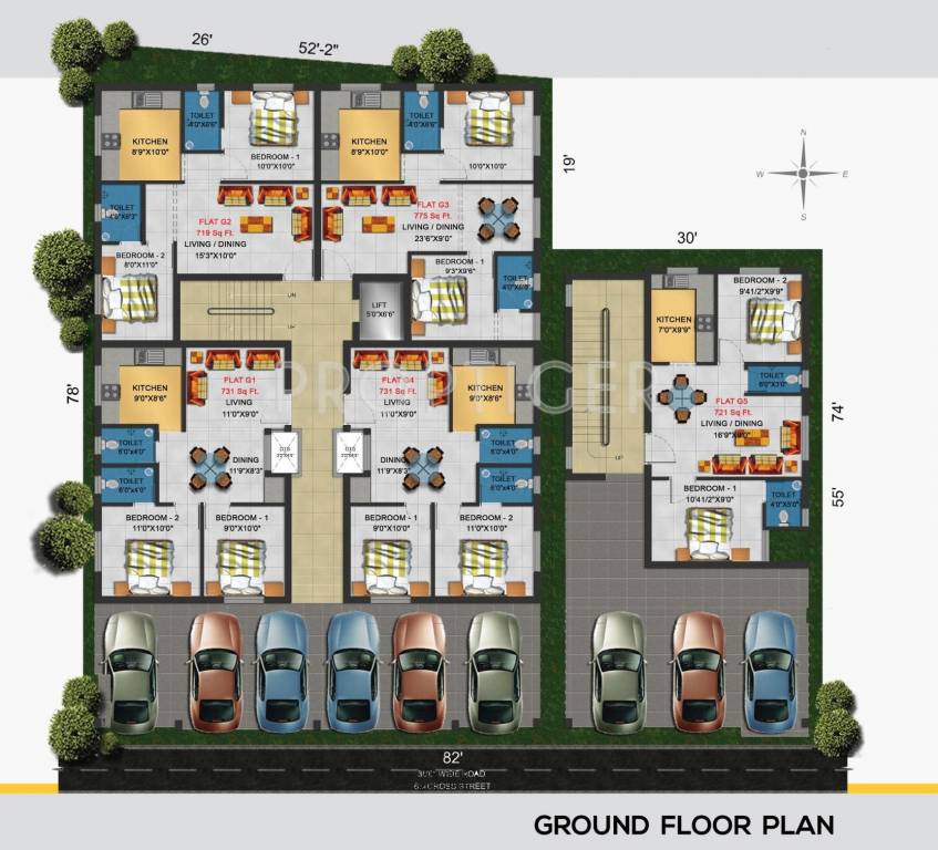 Images for Cluster Plan of Four Square Developer Dublin Square