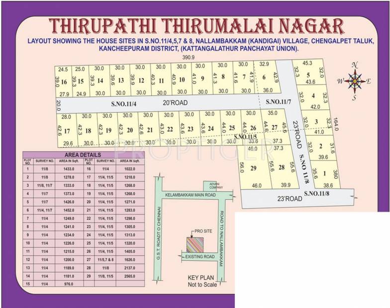 Images for Layout Plan of Vamanan Estates Thirupathi Thirumalai Nagar