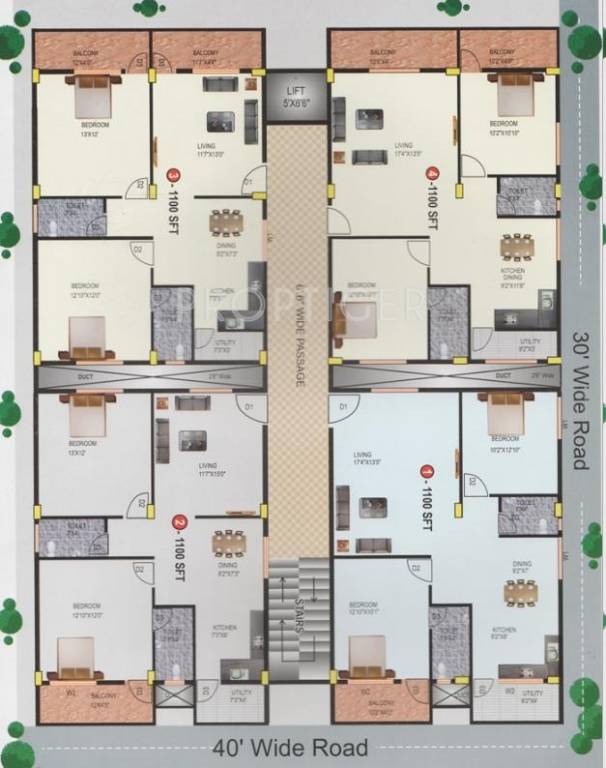 Images for Cluster Plan of Celebrity Structure Srivaasas