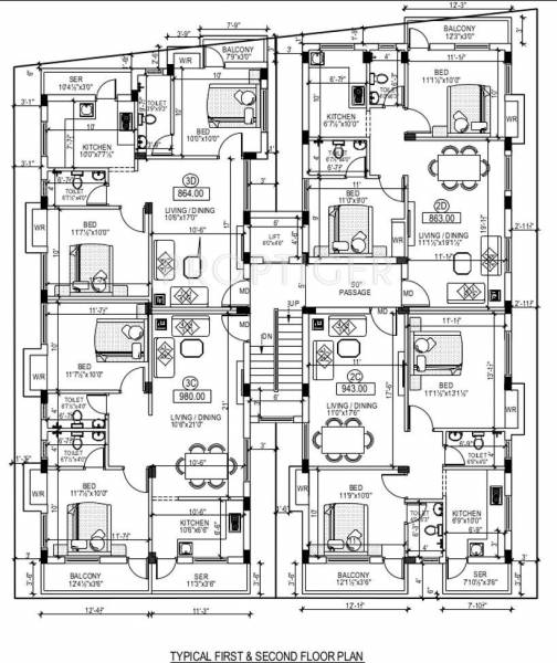  florence Block A Cluster Plan