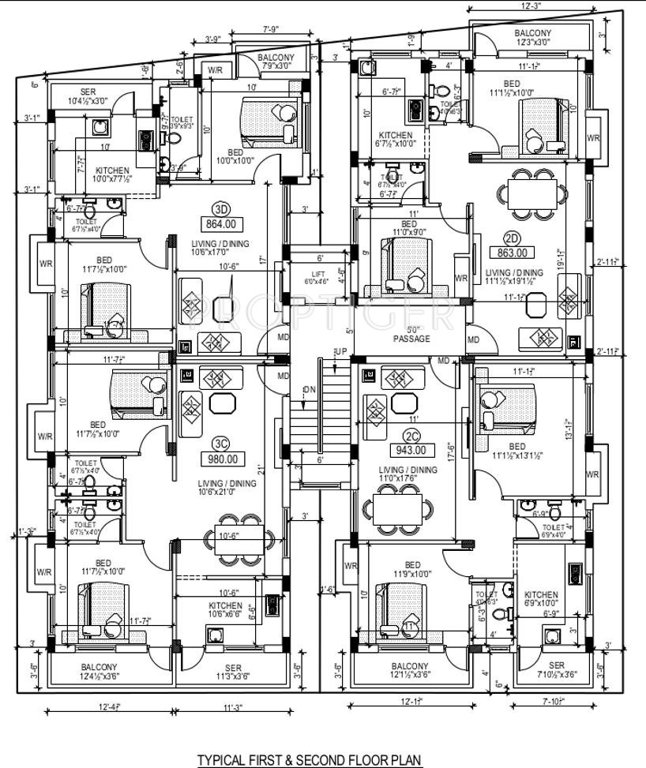 florence Block A Cluster Plan