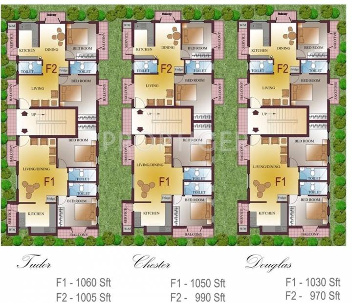 Images for Cluster Plan of Four Square Developer Bradley Homes