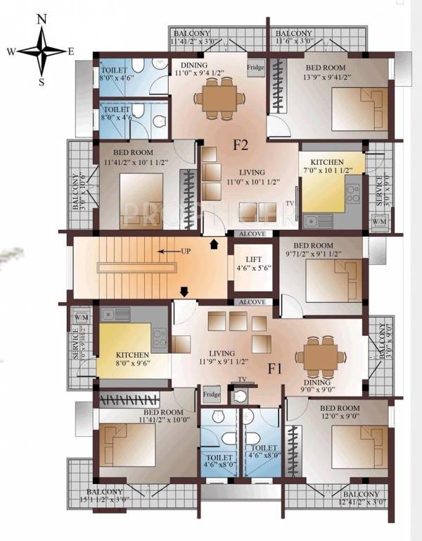Images for Cluster Plan of Four Square Developer Windsor square
