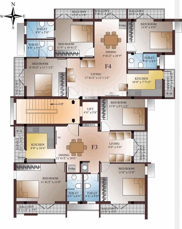 Images for Cluster Plan of Four Square Developer Windsor square