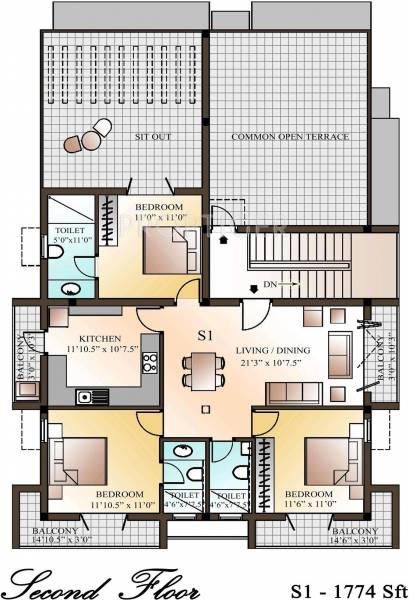 Images for Cluster Plan of Four Square Developer Srinivasa Nagar