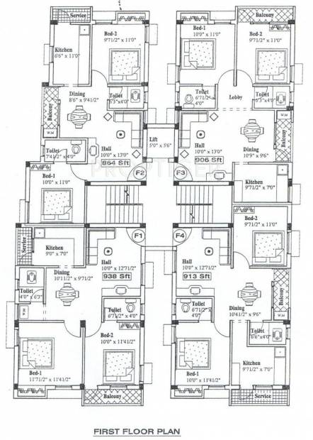 Images for Cluster Plan of VijaySaras Builders Podhigai Apartments