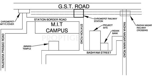 VijaySaras Builders Podhigai Apartments Location Plan