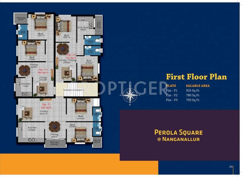 Images for Cluster Plan of Four Square Developer Perola Square