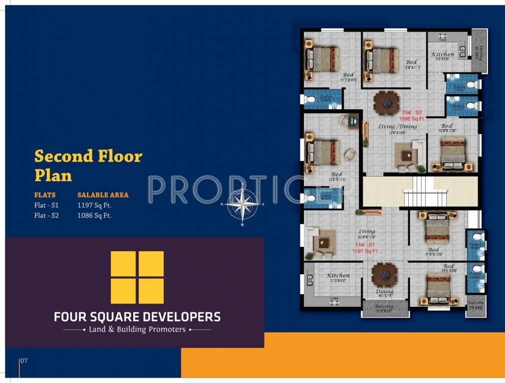 Images for Cluster Plan of Four Square Developer Perola Square