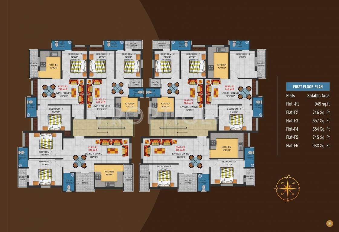 Images for Cluster Plan of Four Square Developer Yonkers Square