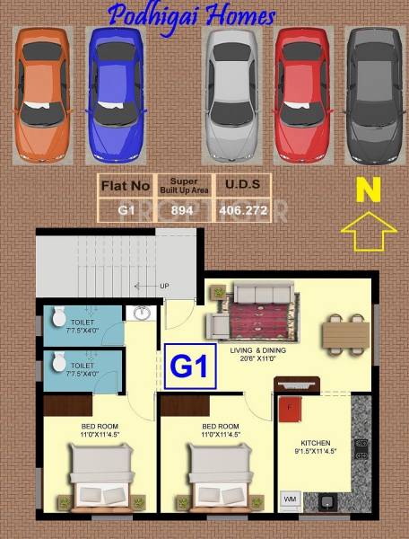 Images for Cluster Plan of Sakthi Pothigai Homes