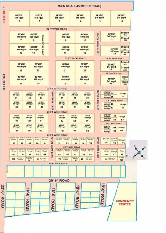 Sidhyansh Infrastructures Sri Sai Lok Layout Plan