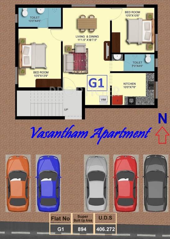 Images for Cluster Plan of Sakthi Vasantham Apartment