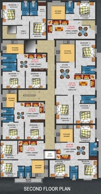 Images for Cluster Plan of Four Square Developer Oxford Square