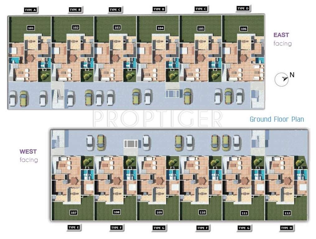 Images for Cluster Plan of Srinivasa Sri Amethyst Duplexes