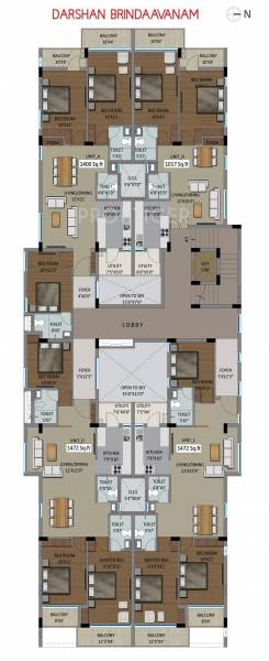 Images for Layout Plan of Darshan Brindaavanam