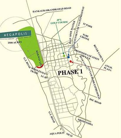  megapolis-city-villas Location Plan
