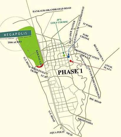  megapolis city villas Location Plan